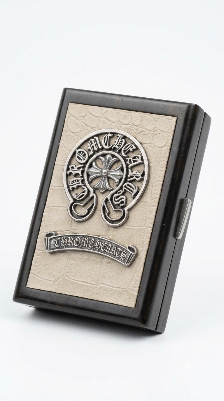 Chrome Hearts Black Wallet