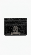 Chrome Croco Leather Black