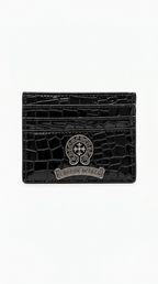 Chrome Croco Leather Black