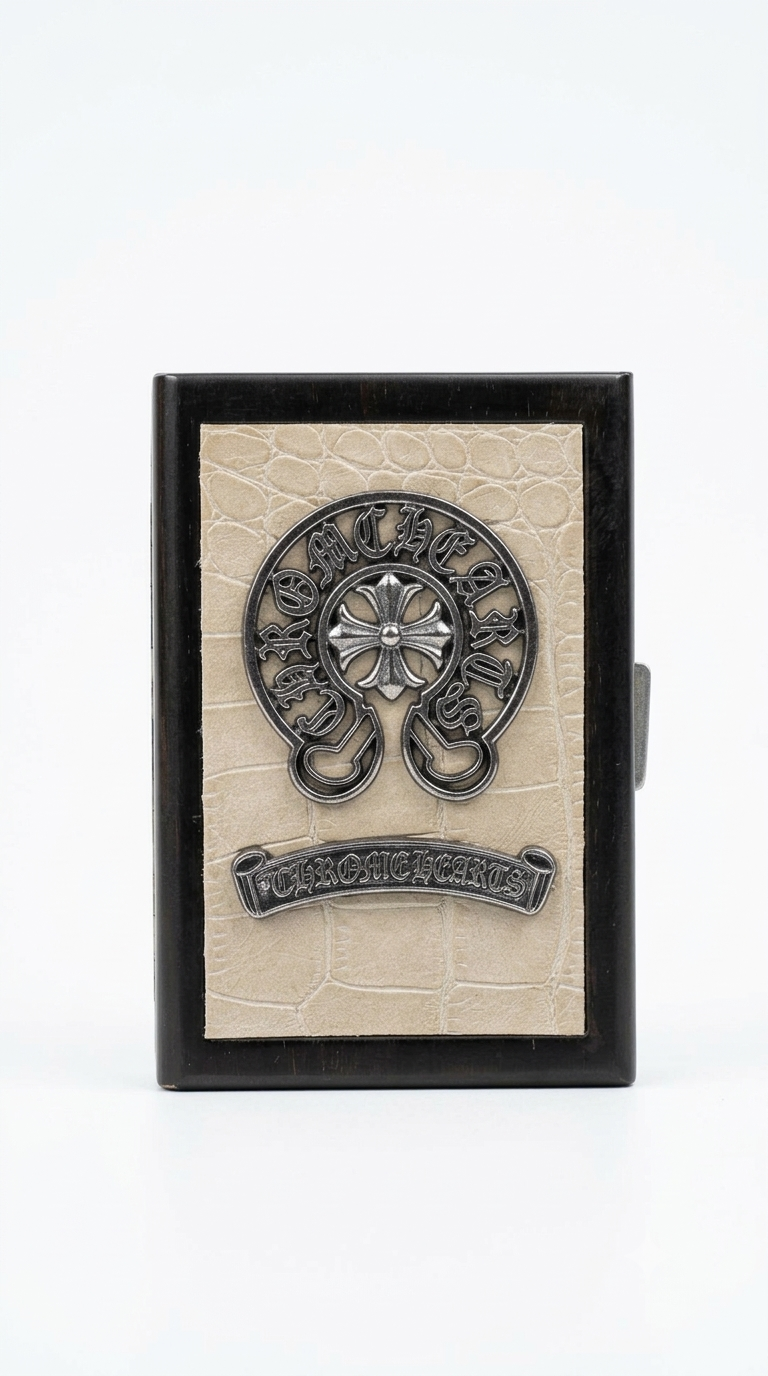Chrome Hearts Black Wallet