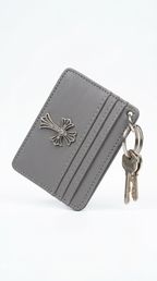 Cross Hanging Grey Wallet
