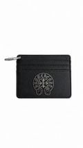 Chrome Hanging Black Wallet