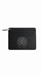 Chrome Hanging Black Wallet