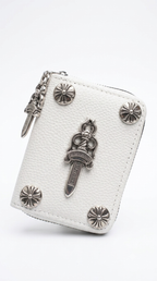 Chrome Hearts White Gothic Purse