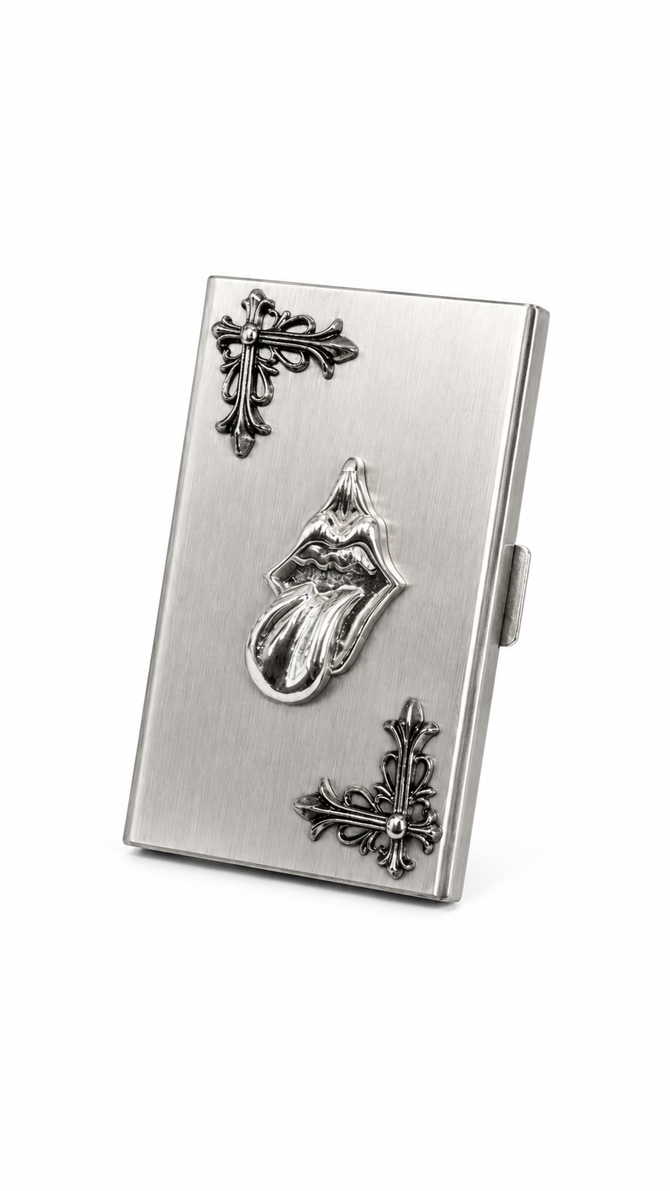 Chrome Hearts Gothic Tongue Metal Card Holder