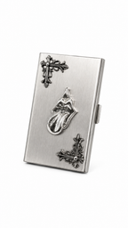 Chrome Hearts Gothic Tongue Metal Card Holder