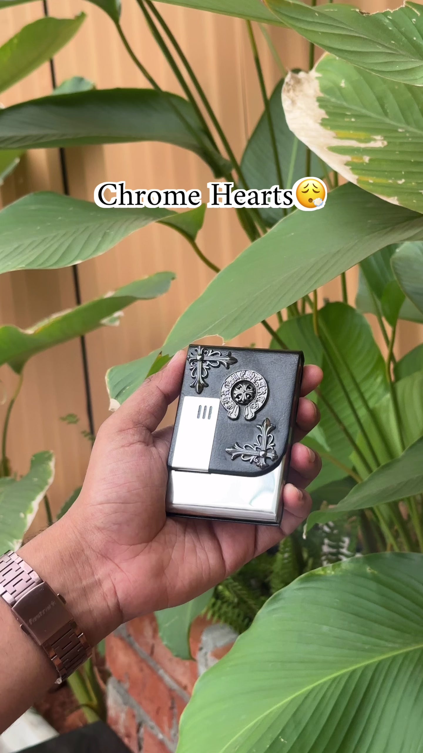 Chrome Hearts Steel Card holder
