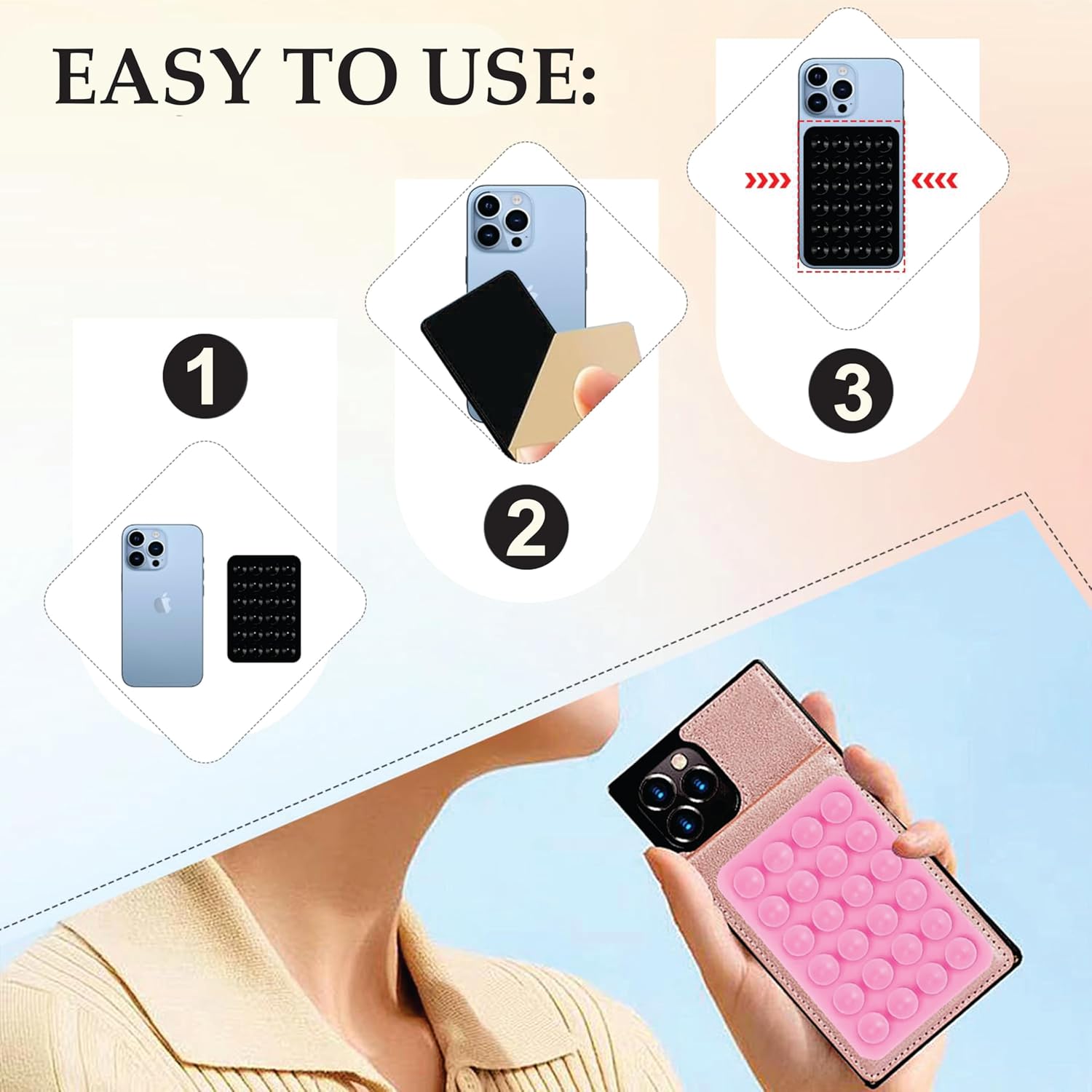 Casemark Anti Yellow Clear case with Suction Combo